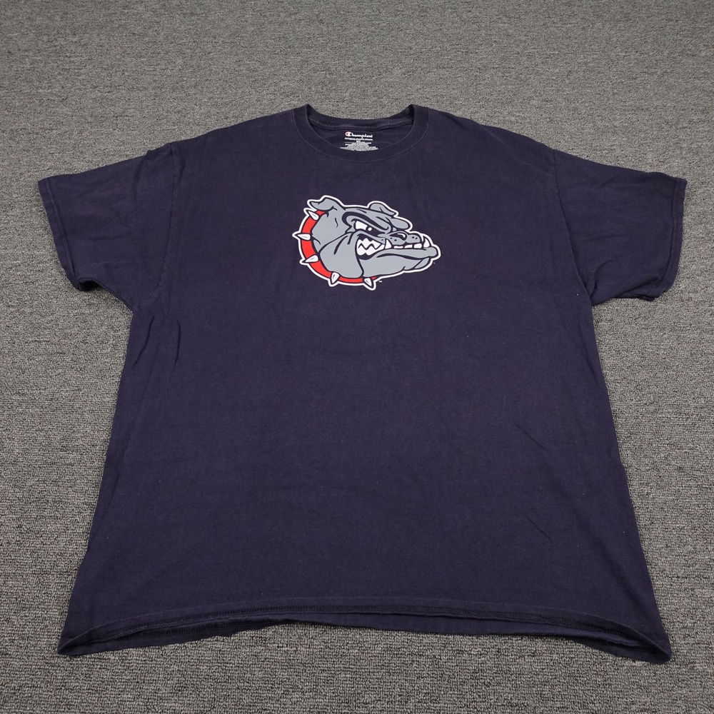 Gonzaga Bulldogs Shirt Mens XL Blue NCAA Basketball Champion Graphic Tee